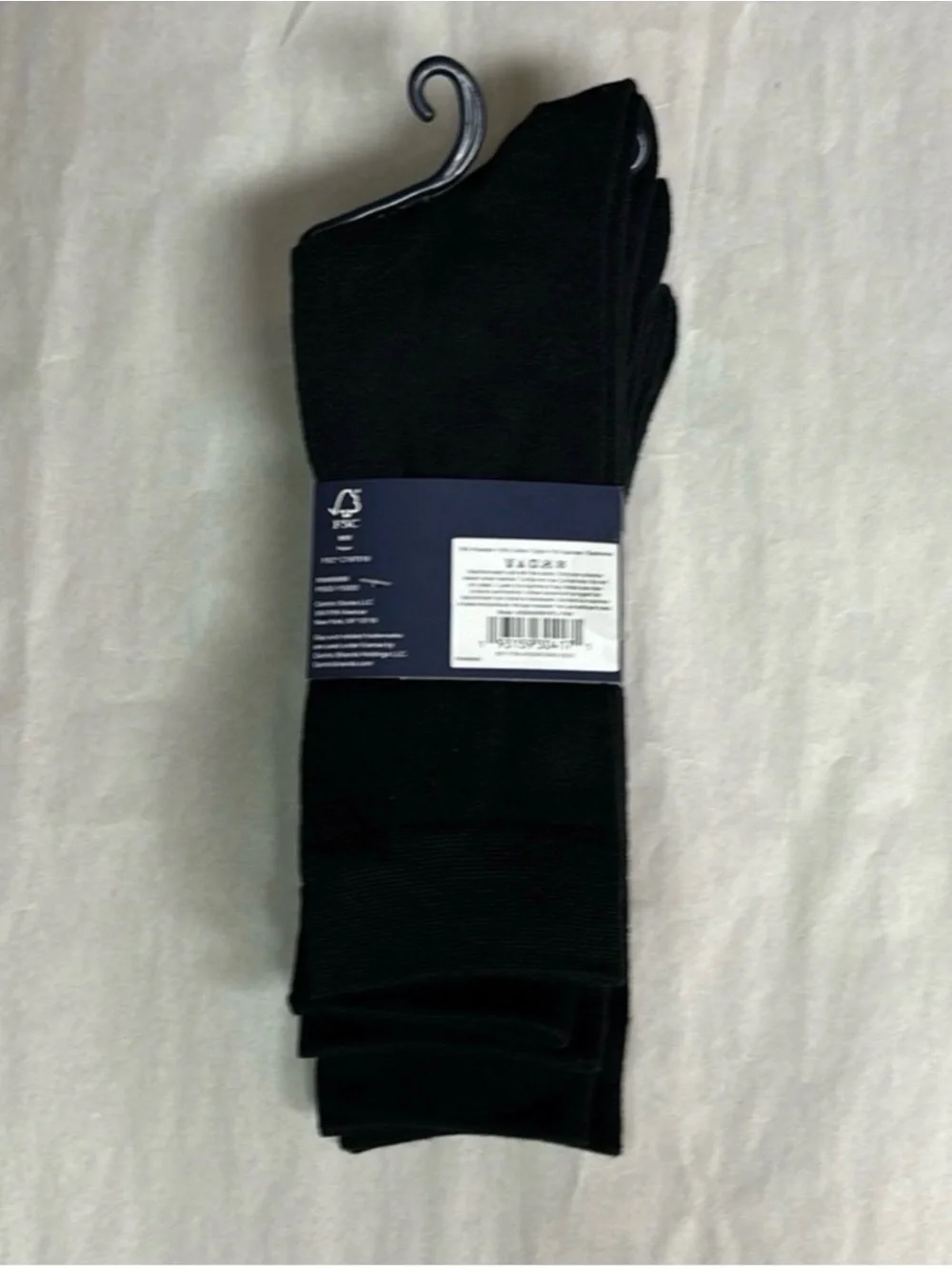 New Gap Socks Men’s 3 Pair Black Cotton Crews Business Casual Dress Preppy Socks